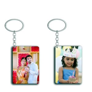 Double Side Rectangle Keychain