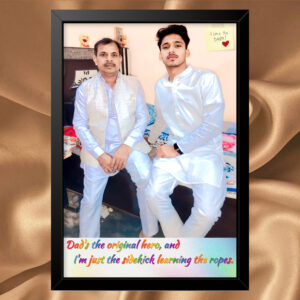 One Image With Message Frame