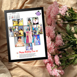 Heart Shape Calendar Frame