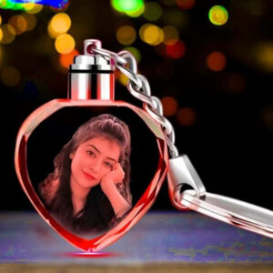 Led Heart Keychain