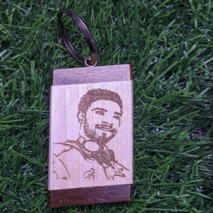 Engraved Rectangle Keychain