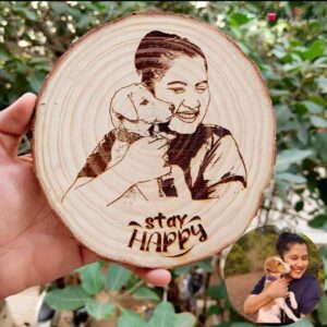 Premium Wood Engraved(14cm)