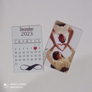 Love Calendar Wallet Card