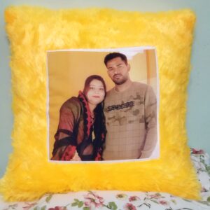 Yellow Square Cushion