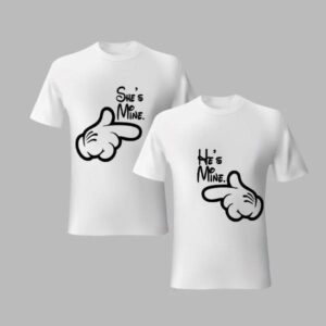 SHE'S MINE HE'S MINE T-SHIRT