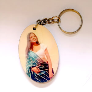 MDF Oval Keychain
