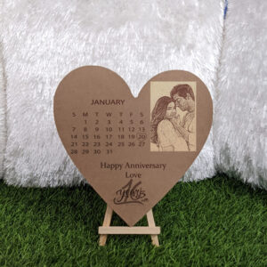 Calendar Theme Heart MDF