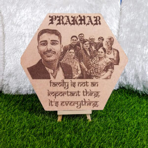 Engraved Family Picture MDF