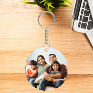 Round Polymer Keychain