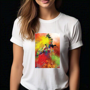 Krishna with Gulal Holi T-Shirt
